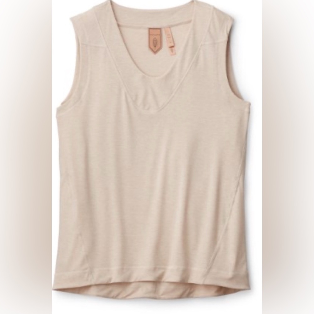 Women's Cream Sleeveless Top